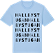 Blue Soul t-shirt med Hallbystugan ordlek t-shirt