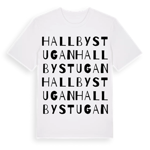 Hallbystugan ordlek t-shirt – ekologisk bomull t-shirt från Pinshirt