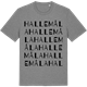 Mid Heather Gray t-shirt med Hallemåla ordlek t-shirt