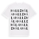 Hallemåla ordlek t-shirt