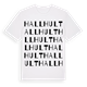 White t-shirt med Hallhult ordlek t-shirt