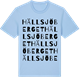 Blue Soul t-shirt med Hällsjöberget ordlek t-shirt