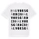 Halvorsgården ordlek t-shirt
