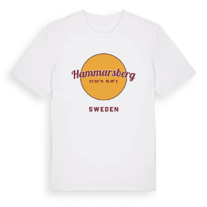 Hammarsberg cirkel t-shirt – ekologisk bomull t-shirt från Pinshirt