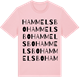 Pink Cotton t-shirt med Hammelsbo ordlek t-shirt