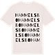 Vintage White t-shirt med Hammelsbo ordlek t-shirt