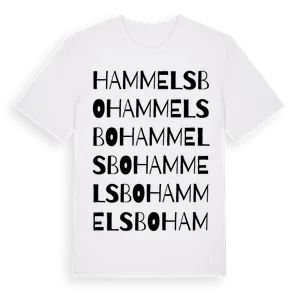 Hammelsbo ordlek t-shirt – ekologisk bomull t-shirt från Pinshirt