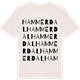 Vintage White t-shirt med Hammerdal ordlek t-shirt