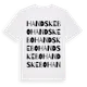 White t-shirt med Handskebo ordlek t-shirt