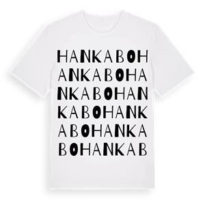 Hankabo ordlek t-shirt – ekologisk bomull t-shirt från Pinshirt