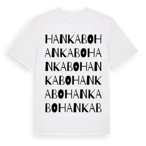 Hankabo ordlek t-shirt – ekologisk bomull t-shirt från Pinshirt