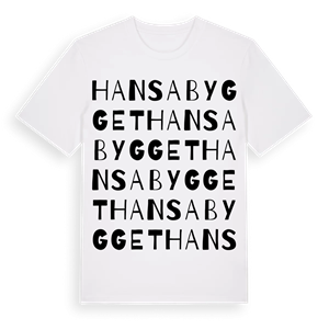 Hansabygget ordlek t-shirt – ekologisk bomull t-shirt från Pinshirt