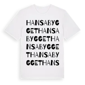 Hansabygget ordlek t-shirt – ekologisk bomull t-shirt från Pinshirt