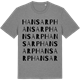 Mid Heather Gray t-shirt med Hansarp ordlek t-shirt