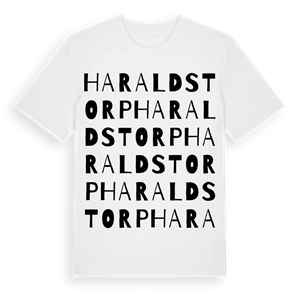 Haraldstorp ordlek t-shirt – ekologisk bomull t-shirt från Pinshirt