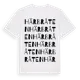 White t-shirt med Härbråten ordlek t-shirt
