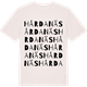 Vintage White t-shirt med Hårdanäs ordlek t-shirt