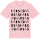 Pink Cotton t-shirt med Härsås ordlek t-shirt