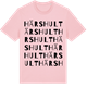 Pink Cotton t-shirt med Härshult ordlek t-shirt