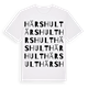 White t-shirt med Härshult ordlek t-shirt