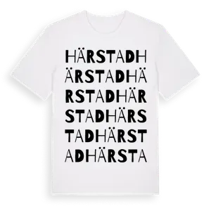 Härstad ordlek t-shirt – ekologisk bomull t-shirt från Pinshirt