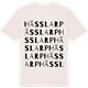 Vintage White t-shirt med Hässlarp ordlek t-shirt