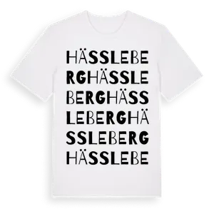 Hässleberg ordlek t-shirt – ekologisk bomull t-shirt från Pinshirt