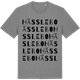 Mid Heather Gray t-shirt med Hässlebo ordlek t-shirt
