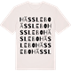 Vintage White t-shirt med Hässlebo ordlek t-shirt