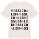 Vintage White t-shirt med Hässledalen ordlek t-shirt
