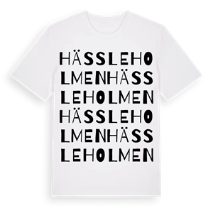 Hässleholmen ordlek t-shirt – ekologisk bomull t-shirt från Pinshirt