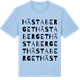 Blue Soul t-shirt med Hästaberget ordlek t-shirt