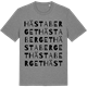 Mid Heather Gray t-shirt med Hästaberget ordlek t-shirt