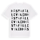 White t-shirt med Hästafälleviken ordlek t-shirt