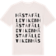 Vintage White t-shirt med Hästafälleviken ordlek t-shirt