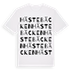 White t-shirt med Hästebäcken ordlek t-shirt