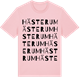 Pink Cotton t-shirt med Hästerum ordlek t-shirt