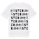 White t-shirt med Hästerum ordlek t-shirt