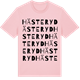 Pink Cotton t-shirt med Hästeryd ordlek t-shirt