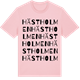 Pink Cotton t-shirt med Hästholmen ordlek t-shirt