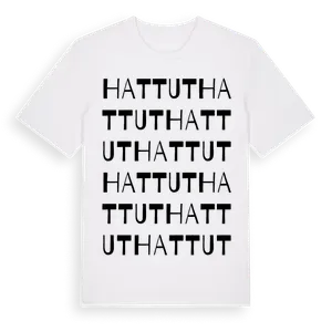 Hattut ordlek t-shirt – ekologisk bomull t-shirt från Pinshirt