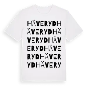 Häveryd ordlek t-shirt – ekologisk bomull t-shirt från Pinshirt