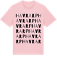Pink Cotton t-shirt med Havrarp ordlek t-shirt