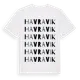 White t-shirt med Havravik ordlek t-shirt