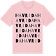 Pink Cotton t-shirt med Havrida ordlek t-shirt