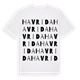 White t-shirt med Havrida ordlek t-shirt