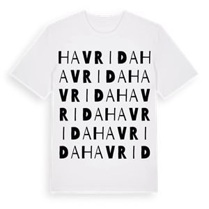 Havrida ordlek t-shirt – ekologisk bomull t-shirt från Pinshirt