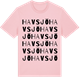Pink Cotton t-shirt med Havsjö ordlek t-shirt