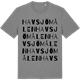 Mid Heather Gray t-shirt med Havsjömålen ordlek t-shirt
