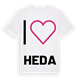 Jag älskar Heda t-shirt stort tryck
